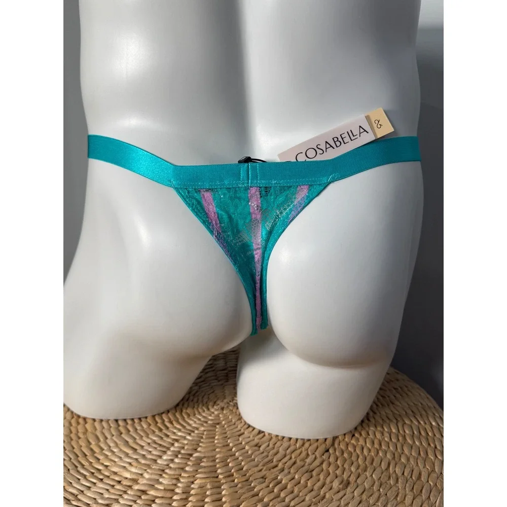 Cosabella Never Say Never Andaman Stripe Italian Lace Thong for‎ Men M